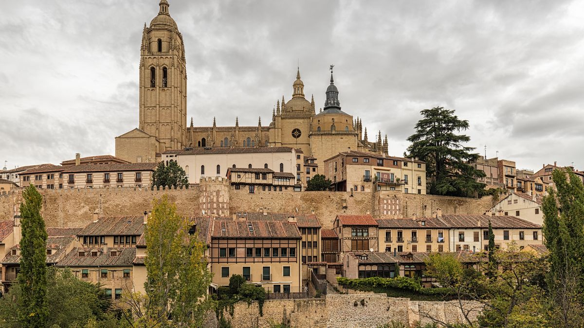 Casco antiguo de Segovia con la catedral